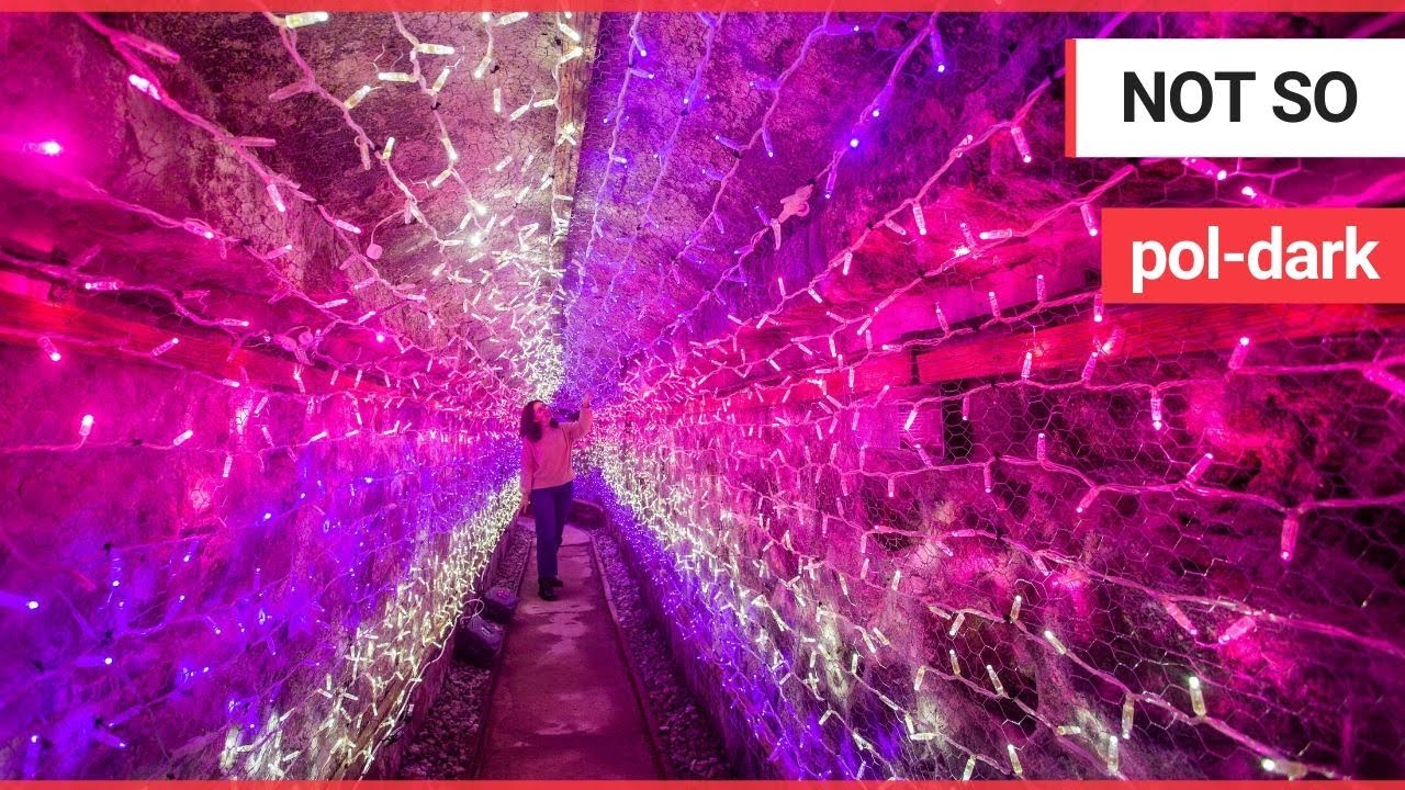 Look inside UK's longest festive tunnel of lights SWNS TV YouTube
