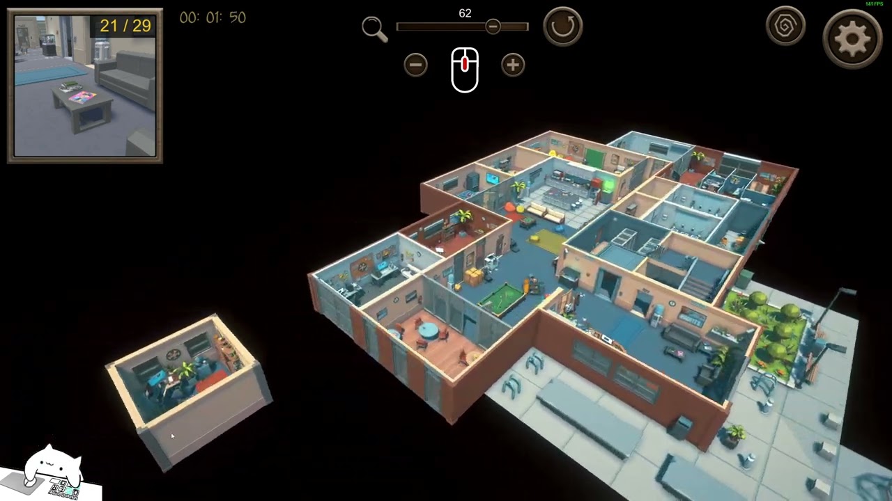 Hidden Office Top Down 3D Gameplay STEAM