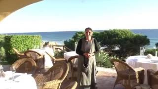 Presentation of the Michelin star restaurant Vila Joya