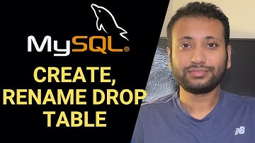 Bangla Database Tutorial 15 : CREATE,RENAME and DROP a table