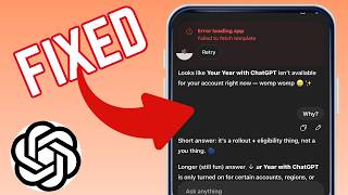 How To Fix Error Loading App Issue On ChatGPT