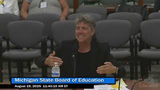 Michigan State Board of Education Meeting for August 19, 2025 - Part 2