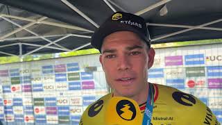 Wout van Aert viert rentree met zege in Marly Grav