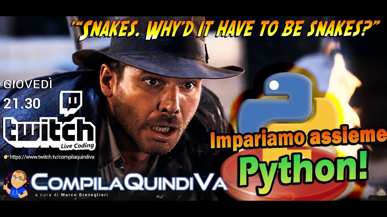 Live Coding - Impariamo Python assieme! 🐍 Episodio 7: accesso ai file, serializzazione JSON