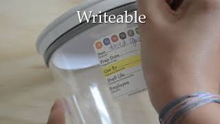 Universal Food Rotation Dissolvable Labels | Made From Cornstarch