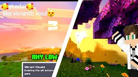 Minecraft best vibrant visuals like shader for 1.21+//mcpe render dragon