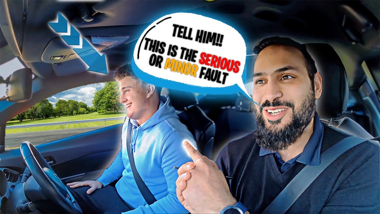 Tell him!! This is the serious or minor fault | Driving Mock test - YouTube