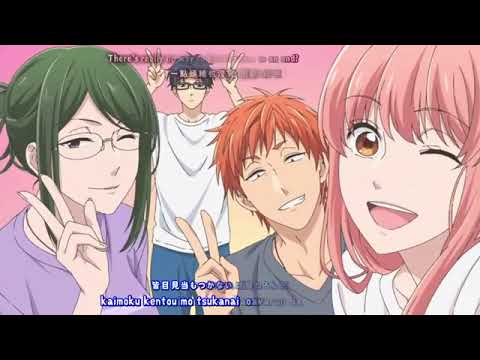 Wotaku ni Koi wa Muzukashii OP FullAMV Lyrics Fiction   Sumika