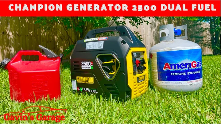 Champion 2500w Dual Fuel Generator Unboxing and Review with load test. (Generator Review)