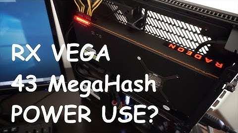RX VEGA 64 Ethereum Mining Power Use 43 Megahash! Mini ITX Ryzen Node 202