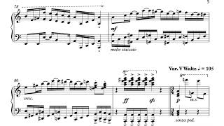 Matthew Krell - Improvisation (after Paganini's 24th Caprice) for Piano (2019) [Score-Video]