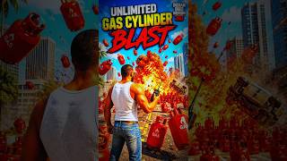 FRANKLIN Unlimited Gas Cylinder Blast 💥🔥 | Indian Bike Driving 3D Crazy Explosion#indianbikedriving