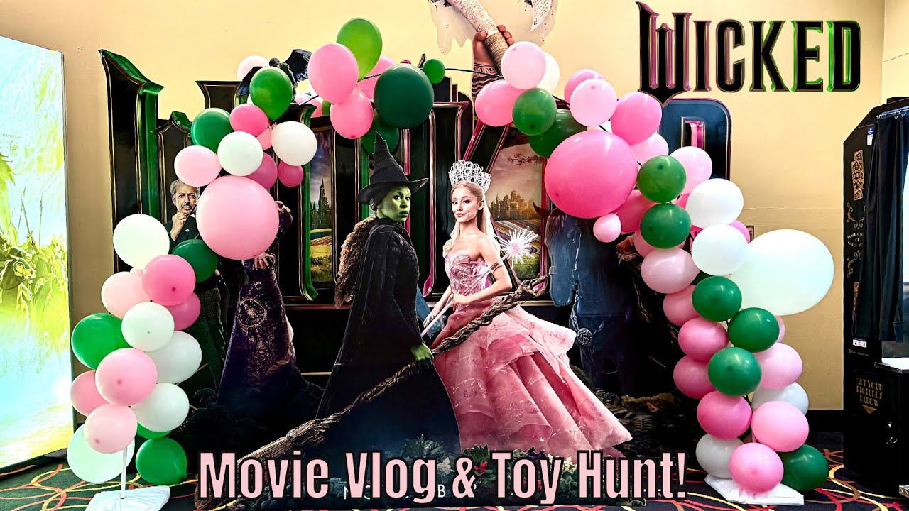 Wicked Movie Vlog, Review & Toy Hunt! 💖💚 #wickedmovie