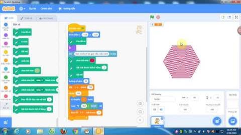 Hướng dẫn vẽ và tô màu đa giác đều trong Scratch đơn giản nhất HS tiểu học cũng hiểu