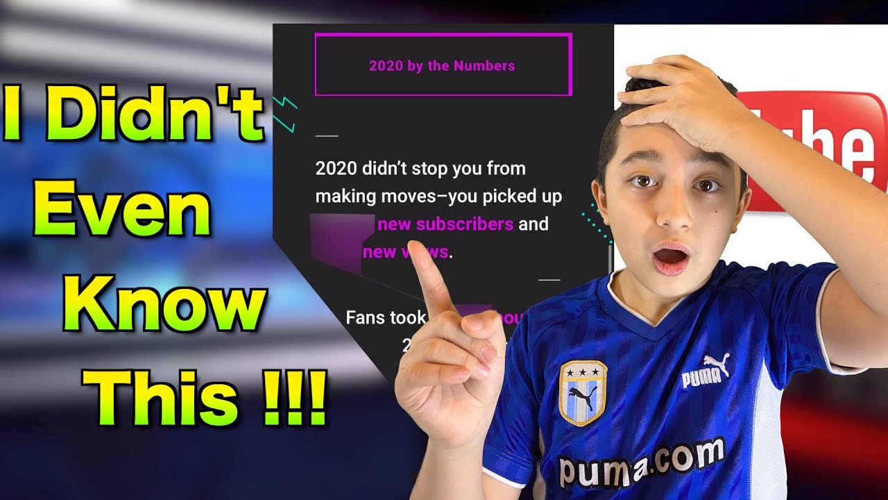 My 2020 Year END Channel Review  (Youtube Just sent me this)