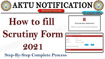 how to fill aktu scrutiny form 2021 || aktu scrutiny form 2021 | aktu challenge evaluation form 2021