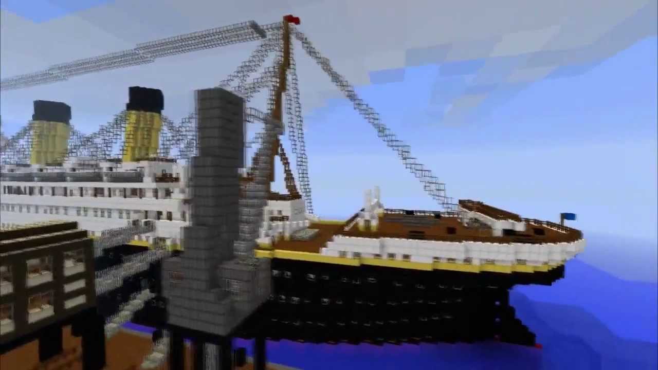 Minecraft Mega Builds: Titanic (ship) Episode #3 - YouTube