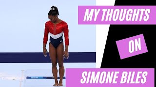 Simone Biles reaction