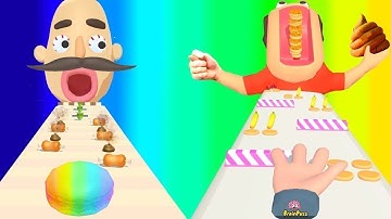 Sandwich Runner & Best Funny Mobile Games 😃 All Levels Gameplay Android iOS NEW BIG UPDATE