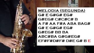 Video thumbnail of "ABRAZADO DE UN POSTE - TUTORIALES PARA EL SAX ALTO - SANTIAGO PACHECO"