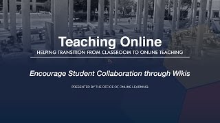 Encourage Student Collaboration through Wikis Profile