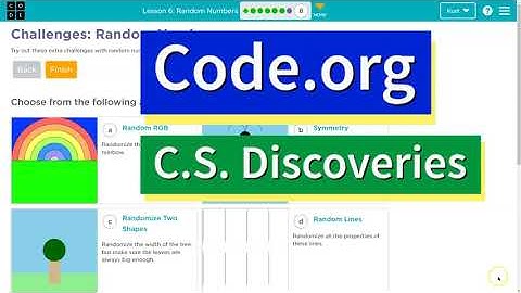 Code.org Lesson 6.8A Random Numbers | Challenge A | Tutorial with Answers | Unit 3 C.S. Discoveries