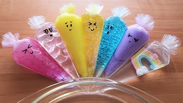 Making Slime with Piping Bags ! Most Satisfying Slime Video ! Part 6