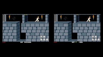 [TAS] Prince of Persia (DOS) - Alternative Guard Skip (Comparison without guard)