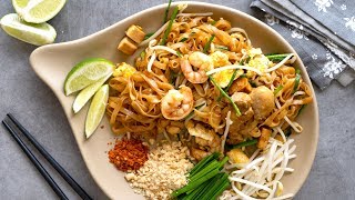 Easy Pad Thai Recipe | Thai Stir Fry Rice Noodles