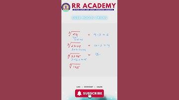 Cube Root Trick in 5 Seconds 🧠 | Vedic Maths Shortcut | Zero to Hero in Maths | RR Academy #shorts