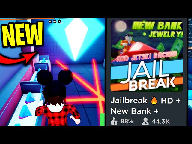 Full Guide Jailbreak Bank Vaults Update New Lighting Racing Jewelry Store Roblox Jailbreak Youtube First Comment - roblox bank vault