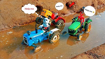 Diy tractor stuck in mud mini science project #part2। fasa hua tractor