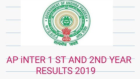 Ap inter results 2019 how to check online| ap inter 1st and 2nd year results online