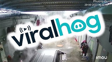 Guest Under Gutter Gets Lucky || ViralHog