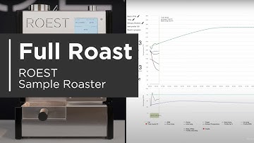 Full roast with live view on ROEST sample roaster