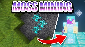 Moss Mining Method for Diamonds Tutorial in Minecraft 1.19