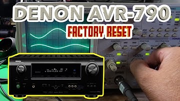 How to Factory Reset a Denon AVR-790 | Unbalanced Sound