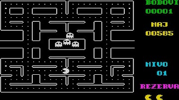 SPECMAN SPEC MAN BW LIKE VECTOR PACMAN PAC MAN CLONE By Robert Zeljko SINCLAIR ZX SPECTRUM