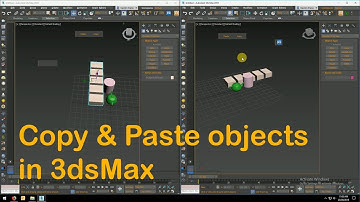 3D Max Tutorial Copy & Paste 3d objects in 3dsMax