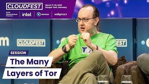 Tor Co-Founder Roger Dingledine on Internet Privacy and User Anonymity at CloudFest 2025