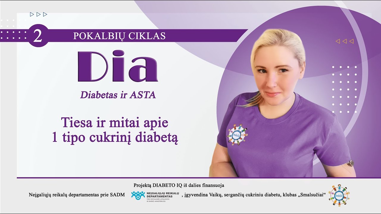 Tiesa ir mitai apie 1 tipo cukrinį diabetą „Diabeto IQ“ YouTube