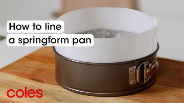 How to line a springform pan | Back to Basics | Coles