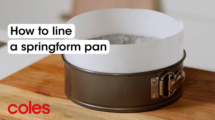 How to line a springform pan | Back to Basics | Coles