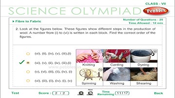 Fibre to Fabric | Making Clothes | Practice | Olympiad 7th Science | Olympiad Preparation | Part-2