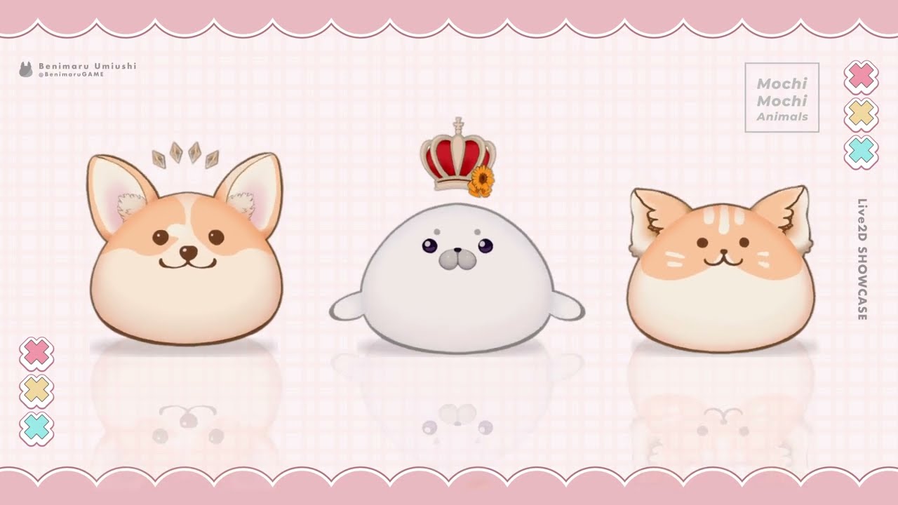 【ミニLive2モデル】もちもちアニマル