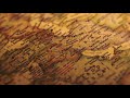 Antique arabia map historical animation fly over the map  background stock footage free 