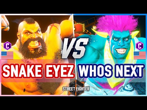 SF6 🔥 Snake Eyez (Zangief) vs Whos Next (Blanka) 🔥 Street Fighter 6
