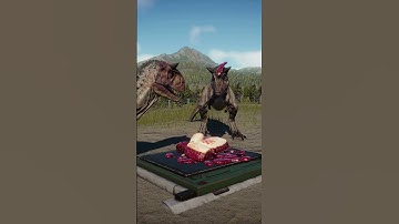 Carnotaurus Steals Food Right Off Another