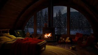 Deep Sleep with Blizzard and Fireplace Sounds | / Deep Sleep, from Insomnia, Sleep Better