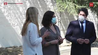 Díaz Ayuso presenta la ampliación de un polideportivo en Collado Villalba